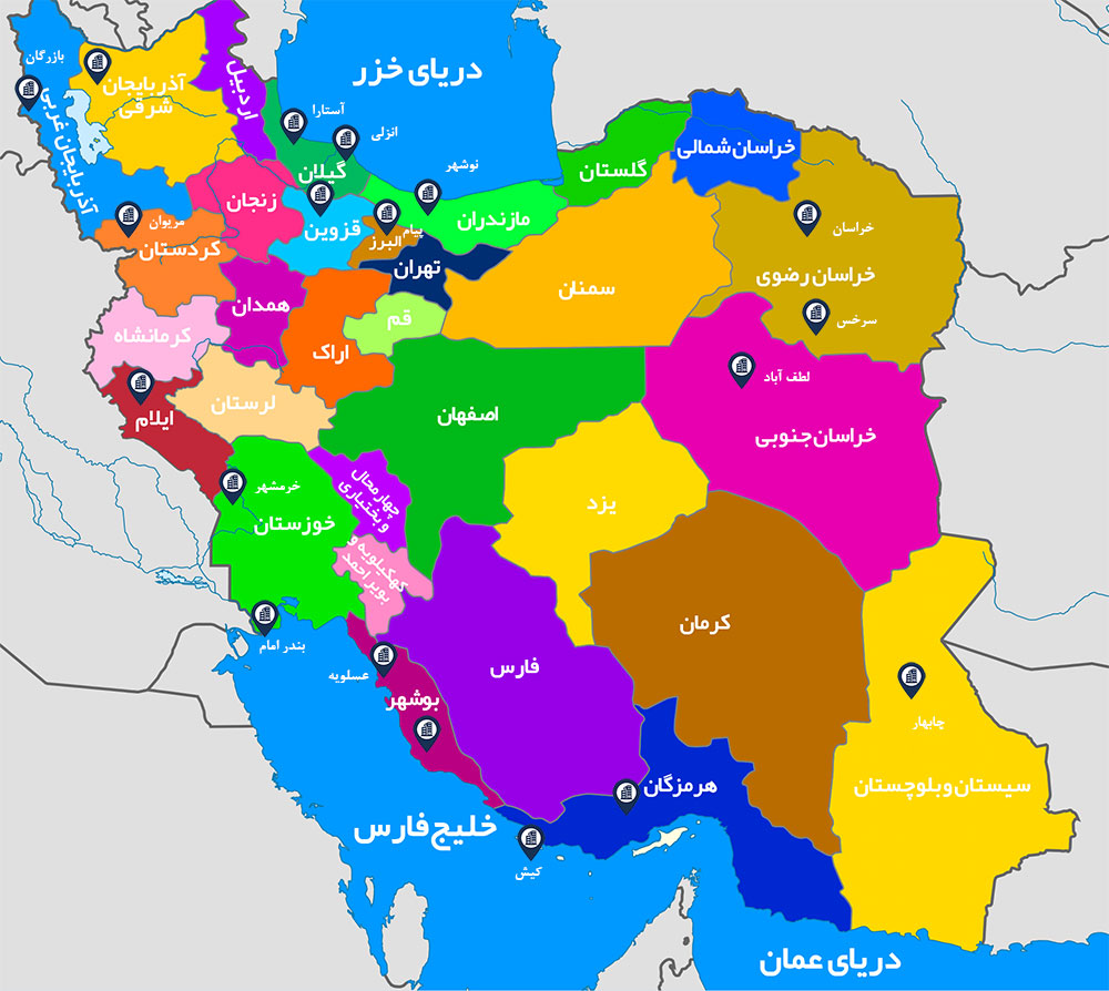 iran map